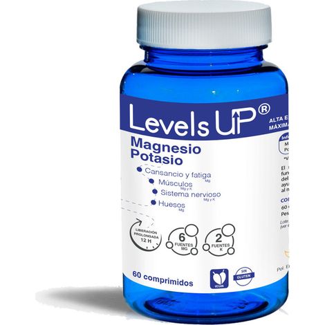 Magnesio y Potasio 60 comp Levels Up