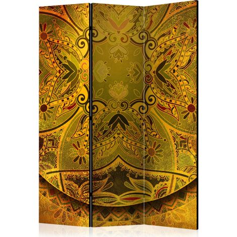 Paravent 3 Volets "Mandala : Force D'or" 135x172cm (1/2)
