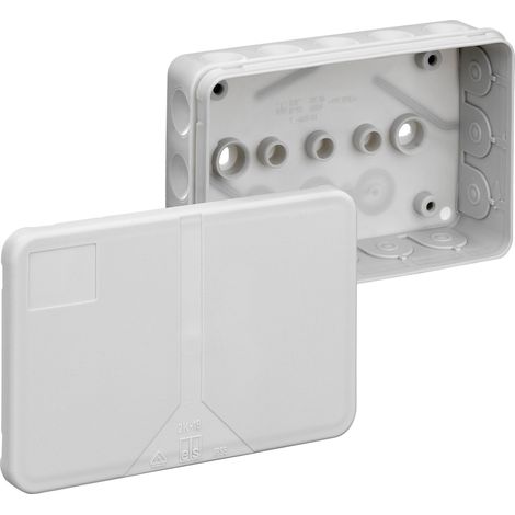 Boîte de dérivation 34691601 85 x 130 x 37 mm gris IP55 – 16 entrées avec membranes autoétanchéifiantes – Installation par professionnel – Spelsberg