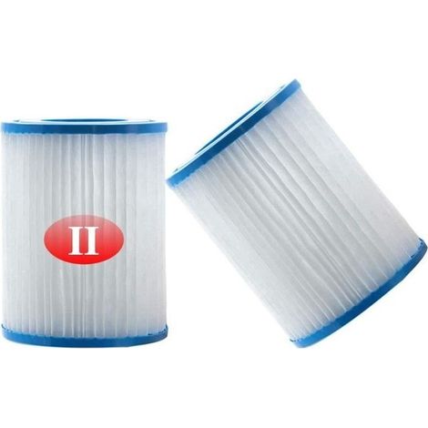 Filtre à Cartouche - Bestway - Type II - 2 pièces - Filtration Efficace - Dimensions 4,2" x 2,1" x 5,4" (1/4)
