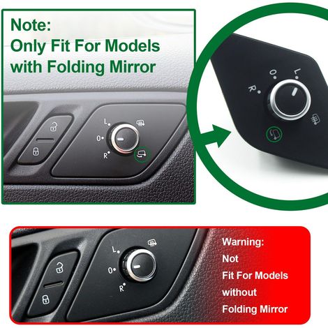 5C7959565E is a 6-pin switch for the rearview mirror adjustment knob on a Volkswagen Jetta. (1/4)
