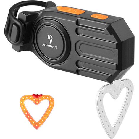 JOHORSE – feu arrière de vélo, Rechargeable par USB, avertissement de Cycle, prend en charge plusieurs Modes d'éclairage pour la route en montagne (1/5)