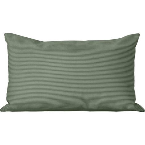 SACASA - Cojín rectangular de pana verde 50x30 cm - DUNE