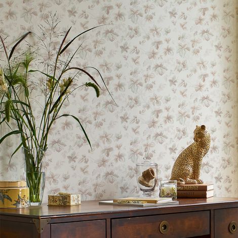 Papier peint intissé Laura Ashley Autumn Leaves Natural 1005 x 52cm Beige (1/5)