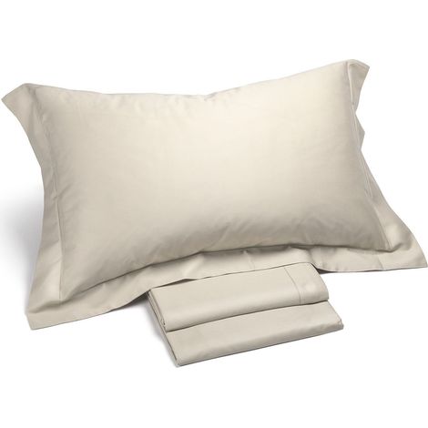 Caleffi - Completo Letto Matrimoniale in Raso Composto da Lenzuola Matrimoniali Cotone 100% 240x285 + 1 Lenzuolo con Angoli Matrimoniale Coprimaterasso Sotto 180x200 + 2 Federe Cuscino Letto 50x80 (1/2)