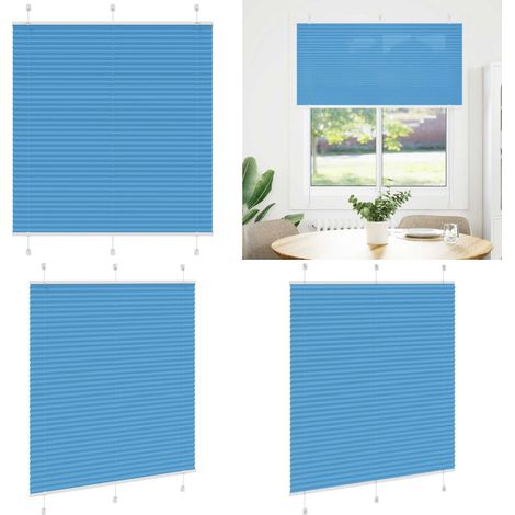 vidaXL Plissee Blau 115x150 cm Stoffbreite 114,4 cm Polyester (1/5)