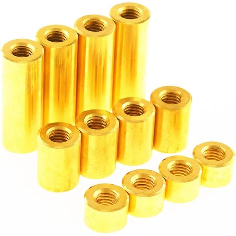 5 pièces M3 longueur 260 mm écrou papillon rond en laiton (1/5)