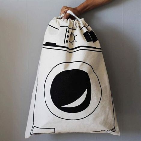 Large Canvas Laundry Bag with Drawstring for Toys Storage Travel Washing Machine 3QEDVoVv (1/5)