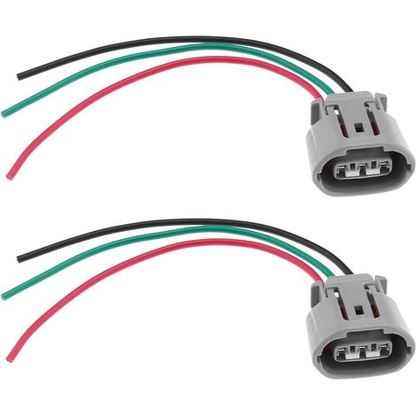 2pcs Faisceau de Fils de Connecteur de Prise d'alternateur à 3 Broches 6189-0443 Compatible avec Compatible avec Connecteur d'alternateur Prise 3 Broches Précâblé (1/5)