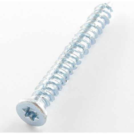 Vis Béton Tête fraisée TF Réduite 7.5X100 TORX T30 Acier zingué-10 pièces - Vis Béton Tête fraisée TF Réduite 7.5X100 TORX T30 Acier zingué-10 pièces (1/4)