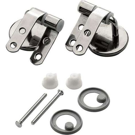 Coppia Cerniere Universali Regolabile Inox 3.5x4.5 Kit Fissaggio Ruggine