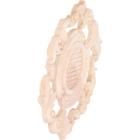 Plaque décorative bois sculptée à peindre pour meuble, fenêtre ou porte - Décoration DIY