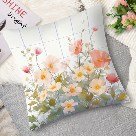 Housse de coussin pensées, coloré (1/5)