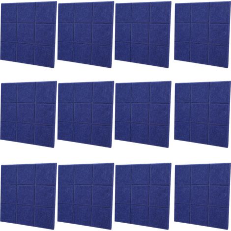 Panneau d'insonorisation 12 pièces, dalles acoustiques à bord biseauté, traitement acoustique et décoration, 9 blocs (1/5)