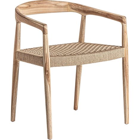 Chaise Colonial Caen en Teka Naturelle - Teka Naturel Eclatant (1/5)