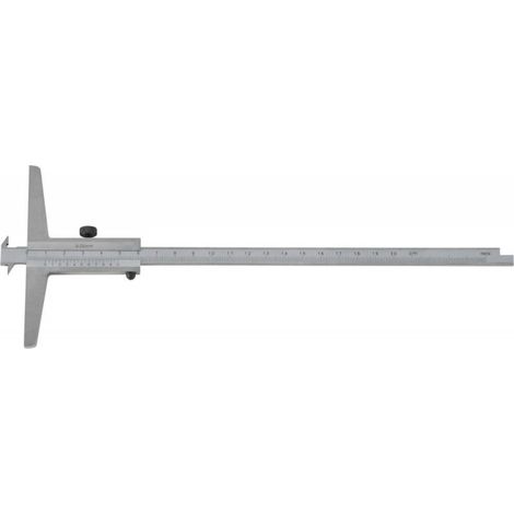 Riel de indicador de profundidad de doble gancho con doble superficie de medida 300mm FORTIS (1/5)