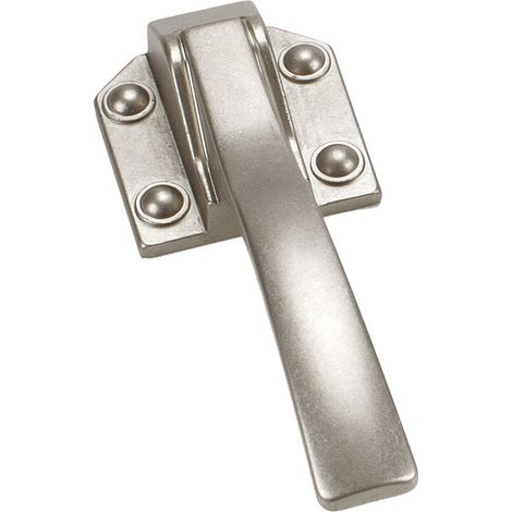 Poignée de meuble en zamac nickelé vieilli – Entraxe 32mm – Longueur 141mm – Vendu à l'unité – Pour meubles vintage – Fosun (1/3)