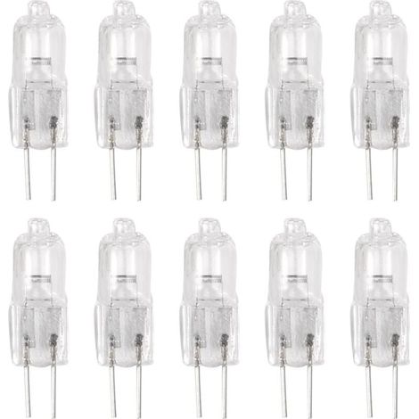 10 pezzi G4 12V 35W lampadine alogene bianco caldo con perni