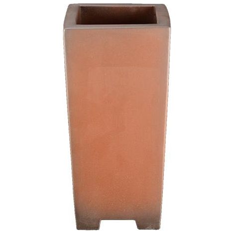 Vaso per bonsai quadrato (stile a cascata) in gres 9x9x23 cm - B108
