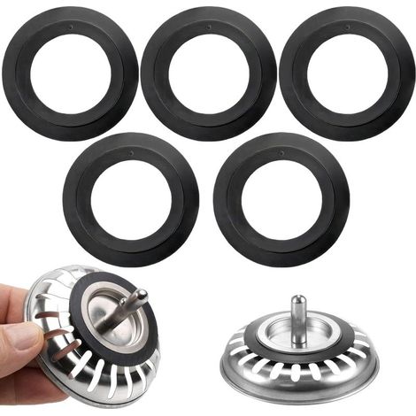 Lot de 5 Joints toriques en Caoutchouc pour Bouchon d'évier Franke Blanco pour Filtre à Panier 78 79 80 82 83 mm Accessoires de Remplacement pour évier de Cuisine et buanderie (1/5)