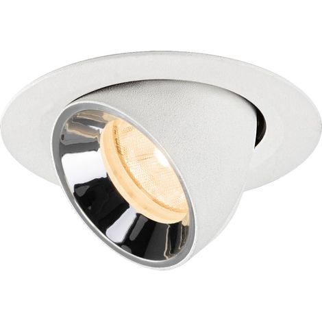 Spot encastré Numinos Gimble XS blanc/chrome 2700K - 20 deg - 1010037
