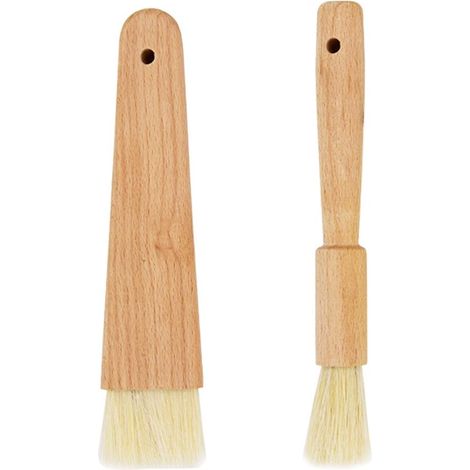 Cepillo multifuncional para alimentos - Cocina y barbacoa - 2 piezas - Madera (1/5)