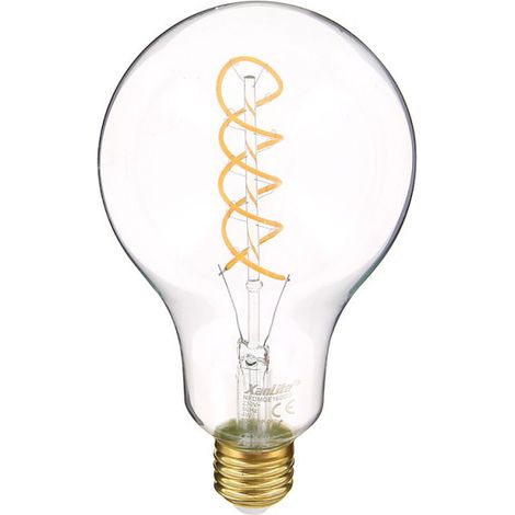 Xanlite – Ampoule LED géante E27 4W (27W eq.) – Lumière blanc chaud 1800K – 280 lumens – Durée de vie 15000h – Économie d'énergie 90% (1/5)