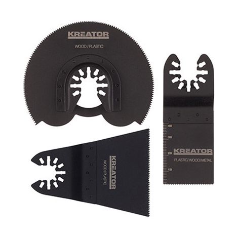 KREATOR 3 Lames pour outil oscillant multifonctions (1/3)