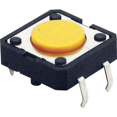 Omron B3F4000 B3F4000 Drucktaster 24 V/DC 0.05 A 1 x Aus/(Ein) tastend  (L x B x H) 12 x 12 x 4.3 mm