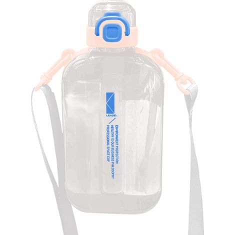 Gourde plate de sport 750ml avec échelle pour activités extérieures et bureau (1/5)