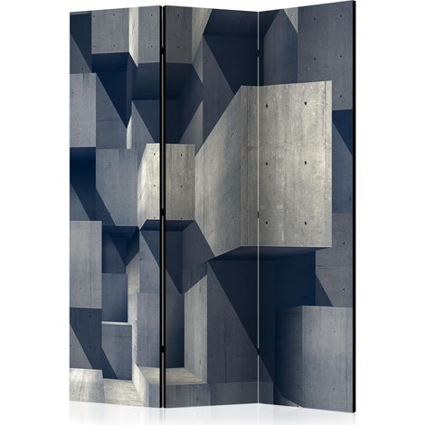 Paravento - Concrete city [Room Dividers] - 135x172 (1/4)