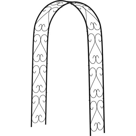 Arche de jardin Roe Arch vintage noir 125x37x230 cm