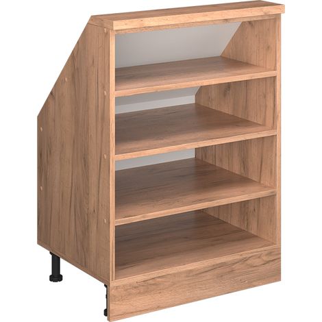 Armario para techo inclinado Rion, Roble dorado, 60 x 81.6 cm con 4 compartimentos, Vicco (1/5)