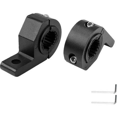 2 Pièces Support de Montage de Lumière Travail, Supporto per Faro Lavoro en Alliage Aluminium, Supports de Phares Avants Antidérapant, Fixation Flash Tube Noir, pour Voitures, Motos, Bateaux (1/5)
