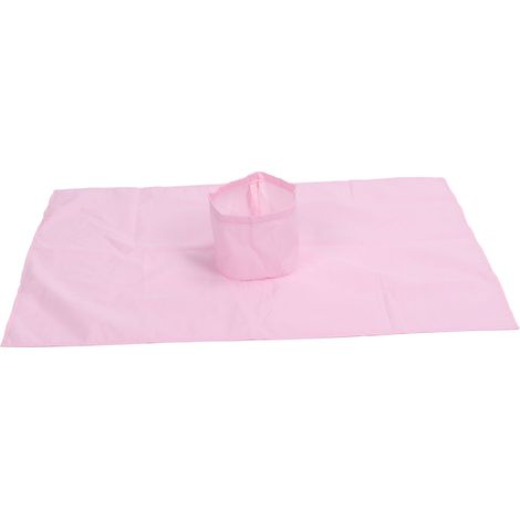 Drap de table de massage en coton lavable et confortable avec ouverture pour le visage, rose, 80 x 50 cm, idéal pour salons et spas. (1/5)