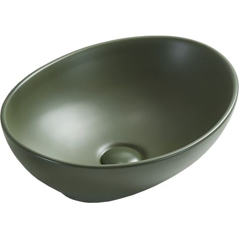 Mexen Elza lavabo sobre encimera 40 x 33 cm, caqui mate - 21014043 (1/2)