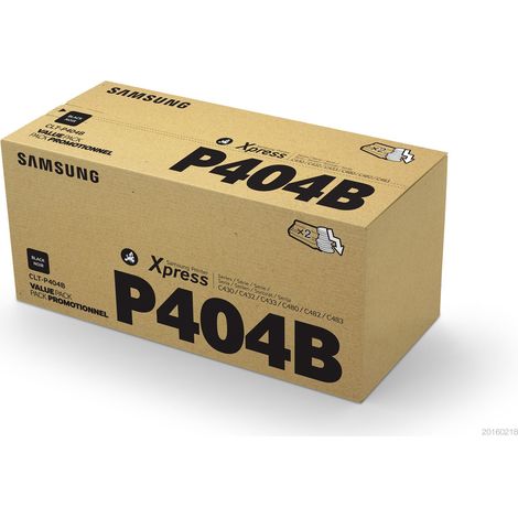 Samsung CLT-P404B 2-pack Black Original Toner Cartridge Cartouche de toner 2 pièce(s) (1/3)