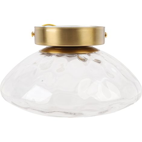 Applique murale moderne avec abat-jour en verre, lampe d'intérieur pour chambre, salon ou couloir, câblée, lumière chaude 3000K (1/5)
