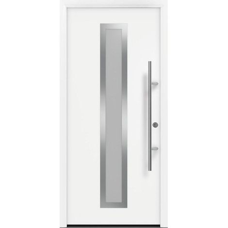 Hörmann Ecostar Haustür "ISOPRO Secur IPS 700S", verkehrsweiß (RAL 9016), 110 x 210 cm (B x H), DIN Rechts