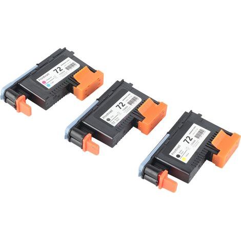 Tête d'impression de haute qualité pour les séries HP 72, T1100 et T610 (noir mat, jaune, noir, gris, magenta, cyan) (1/5)