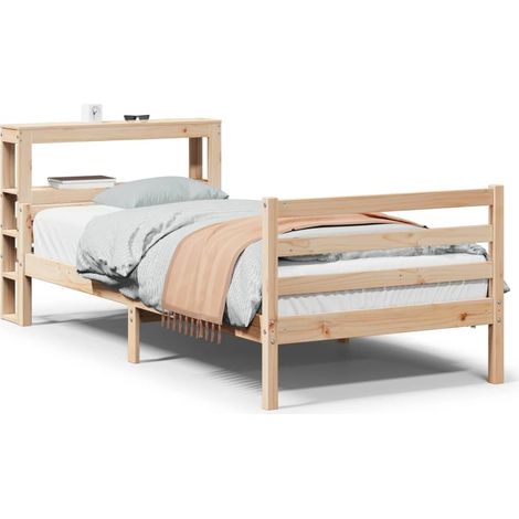 Maison Exclusive - Estructura de cama con cabecero madera maciza (1/5)