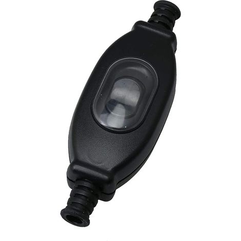 Line Cord Switch Intermediate On/Off Rocker Switch Cord 250v Waterproof Inline Switch Cord Light Ip65 For Bedroom Lamp For Outdoor Space Black (1/5)