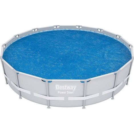 Couverture isolante ronde pour piscine hors sol – Diamètre 457 cm / 427 cm – Épaisseur renforcée, protection UV, économie d’énergie et réduction de l’évaporation (1/5)