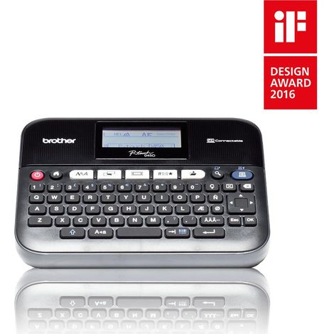 Brother PT-D450VP Etichettatrice Desktop Collegabile a PC, con Display LCD, Ampia Tastiera QWERTY, Tasti Funzione "One Touch", Nastri fino a 18 mm (1/4)