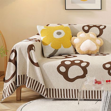 Couverture De Canapé - Tissu Chenille - Pour Canapé 1 Place - Dimensions 180 x 130 cm ou 180 x 180 cm - Poids 740 g ou 1040 g - 1 Pièce (1/5)