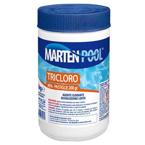TRICLORO IN PASTIGLIE 200 gr - confezione 1 kg - MARTEN