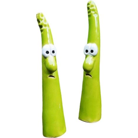 Gartenstecker aus Kunstharz mit Bambusdekor (2 Stück) B (1/5)