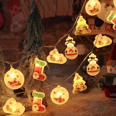 Guirlande lumineuse LED, décorations de Noël, alimentation USB, 3 mètres de long - version peinte, 1 pièce (1/3)