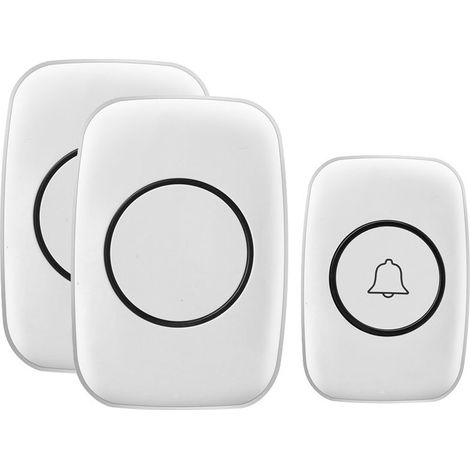 Sonnette sans fil, sonnette suffisamment puissante (blanche)-Online Store
