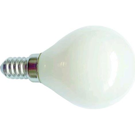LAMPADA LED VIGOR SATINATA MINIGLOBO CALDA E14 4.0W-420LM conf. 6 pezzi